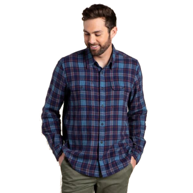 Toad & Co Creekwater/Indigo Flannel Long Sleeve Shirt - Men's - Image 6